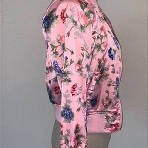 urban  republic sz 14/-L girls spring  flower print bomber Jacket